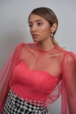 Pink Balloon Organza-Top  - Image 2