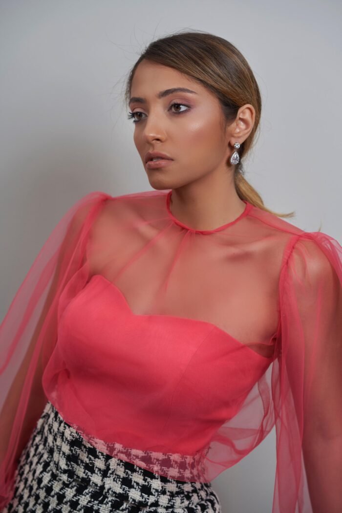 Pink Balloon Organza-Top  - Image 2